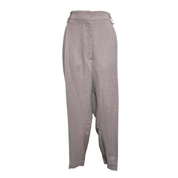 Brunello Cucinelli High Waist Straight Leg Cropped Trousers/14 - Picture 1 of 12